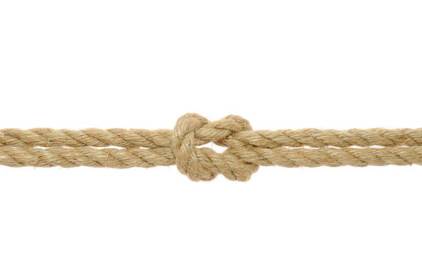 istock Close-up of a reef knot on a jute rope 121670089
