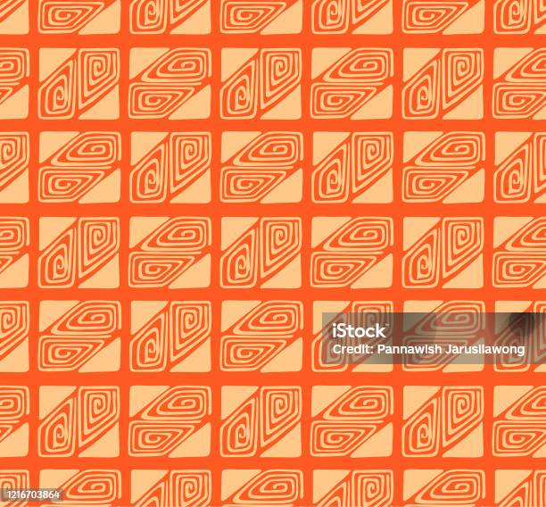 Japanese Square Pattern Japanese Square Tree Rings Vector Seamless Pattern Stock Illustration ...