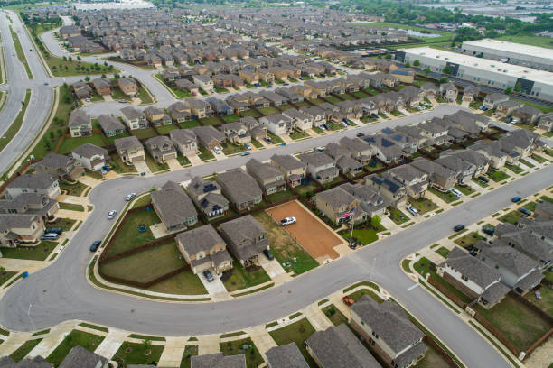 istock Real estate suburb neighborhood 1216708159