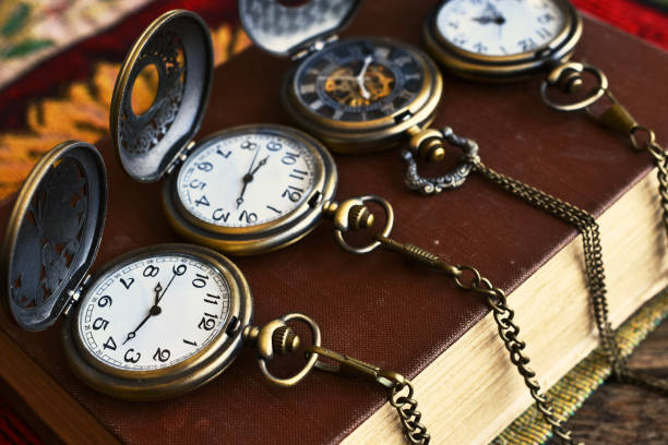 istock Four Antique Pocket Watches 1216708210