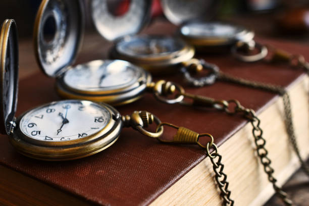istock Four Antique Pocket Watches 1216708211