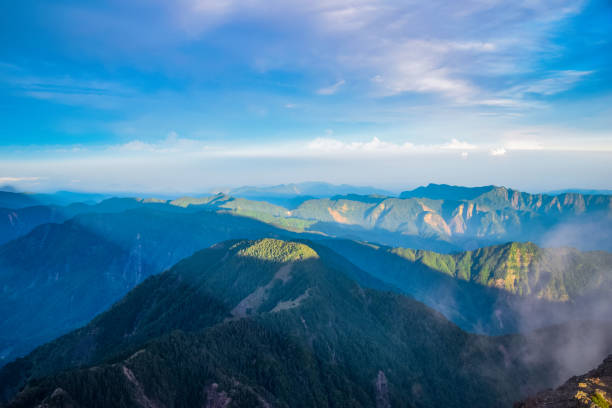 Nantou,Taiwan 7/31/2019 The Highest Mountain on Taiwan Island - Mt.Jade Mountain Landscape