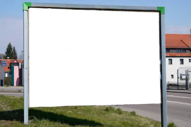 billboard blank for outdoor advertising advertisement mock up