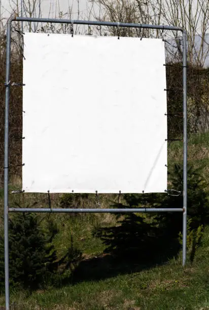 billboard blank for outdoor advertising advertisement mock up