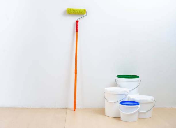 istock painting tool in the white room. 1216717152