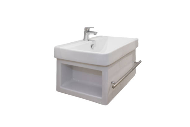 istock isolate clean white wash basin and flush toilet 1216717798