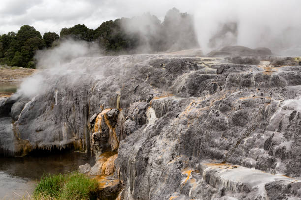 istock View of thermal activity at the Te Puia Thermal Park 1216723391