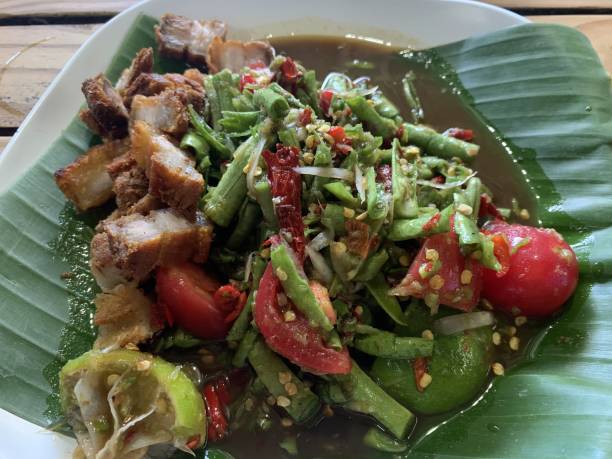 istock ow-Pea salad Thai style. Som tum tua 1216725249