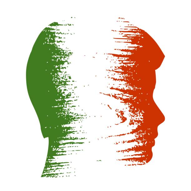 illustrazioni stock, clip art, cartoni animati e icone di tendenza di concetto di design della bandiera - italian elections