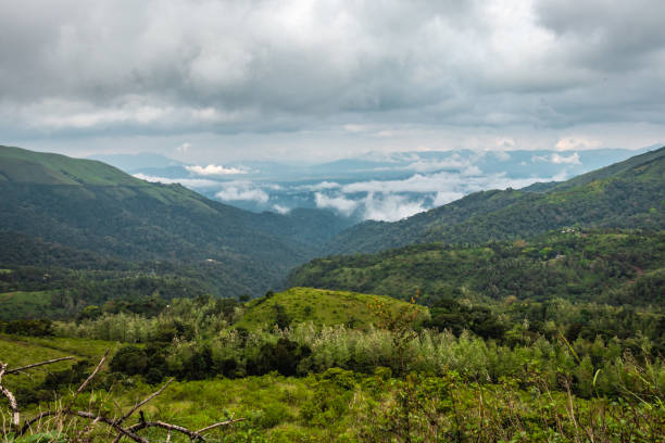 istock mountain coverd with cloud layers and beautiful sky 1216727440
