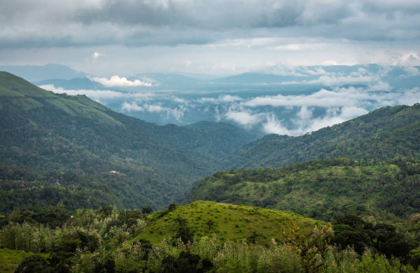 istock mountain coverd with cloud layers and beautiful sky 1216728498