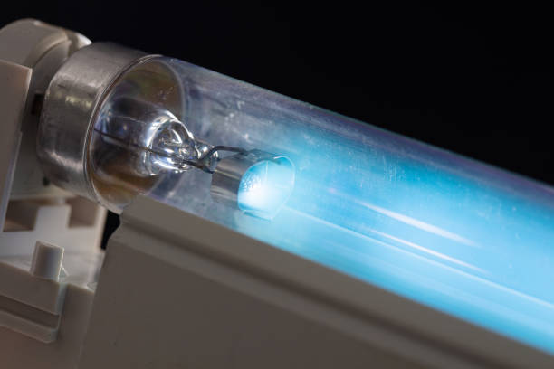 istock UV-C Tube Ultraviolet destroy viruses 1216736236