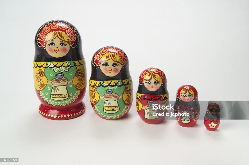 텍사스식 산란기 (Matryoshka) Dolls - 로열티 프리 러시아 장식 인형 스톡 사진