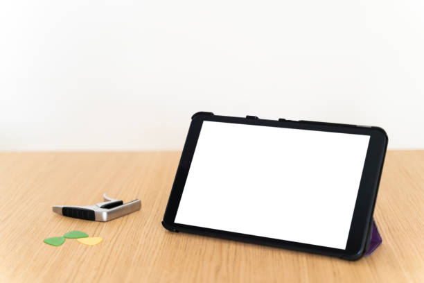 istock Horizontal side view of mockup smartphone screen with blank content. 1216738150