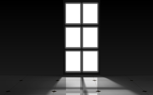 Black And White Room Stock Illustration - Download Image Now - Abstract
