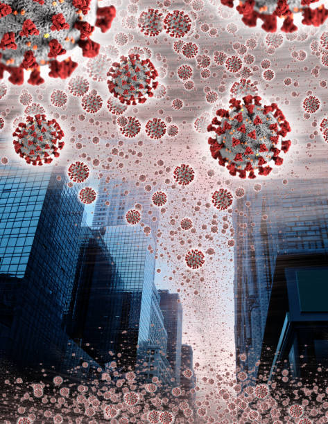istock Global epidemic concept of viruses spreading around 1216748327