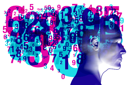 Endless Numeric Thinking And Calculations Stock Illustration - Download ...