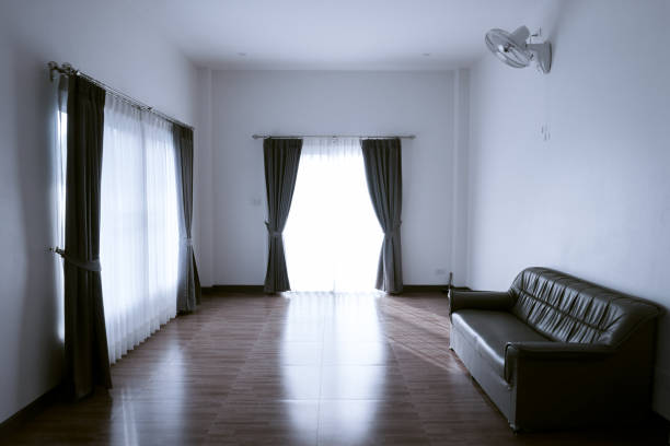 istock Curtains window decoration interior of room 1216751503
