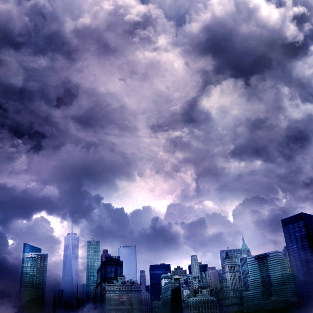 istock Conceptual bad condition spooky New York City view 1216751564