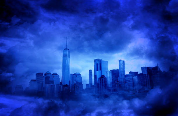 istock Conceptual spooky New York City view 1216752767