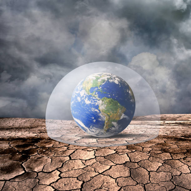 istock Conceptual climate change image of rescuing the world 1216752790
