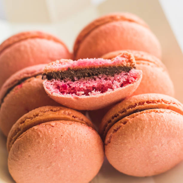 istock Macaroons. Delicious French dessert 1216759513