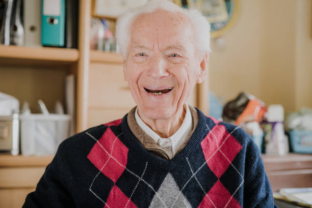 istock Portrait of happy senior drinking coffee 1216761153