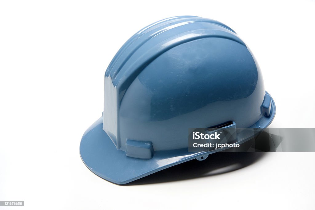 Blu Cappello rigido - Foto stock royalty-free di Attrezzatura