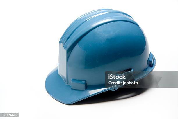 Blu Cappello Rigido - Fotografie stock e altre immagini di Attrezzatura - Attrezzatura, Attrezzi da lavoro, Blu