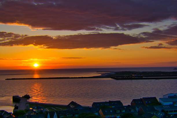 Heligoland - island dune - sunrise