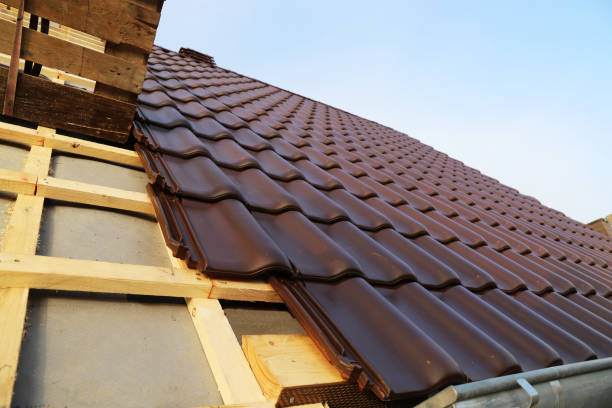 istock A tiled roof is newly covered 1216773312