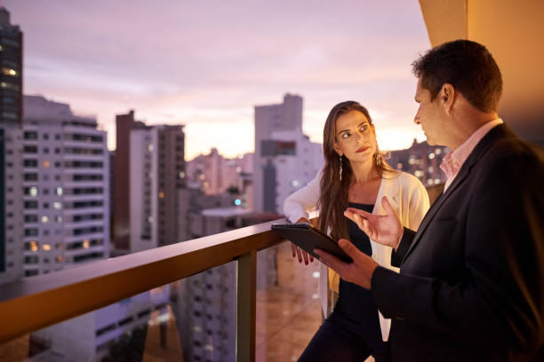 istock Sharing his opinions with colleague 1216779096