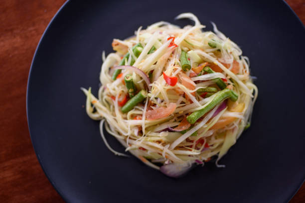 Thai papaya salad. SongTam