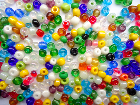 glass beads colorful