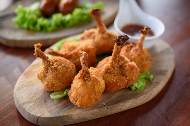 istock Set of chicken boxing on cutting board 1216785114