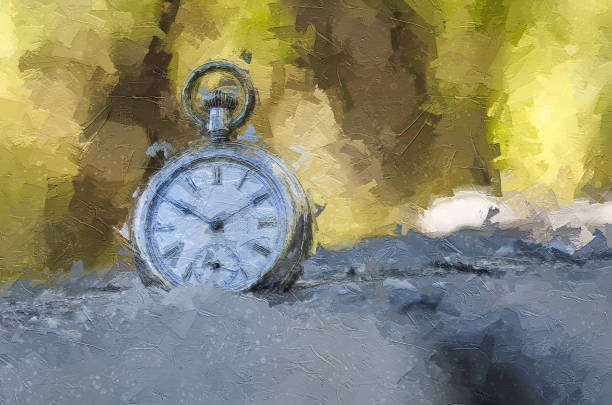 istock Impressionistic Style Artwork of the Relentless and Unstoppable Passage of Time 1216785649