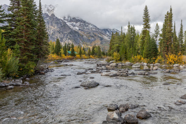 istock Scenic River in the Tetons in Autumn 1216789275