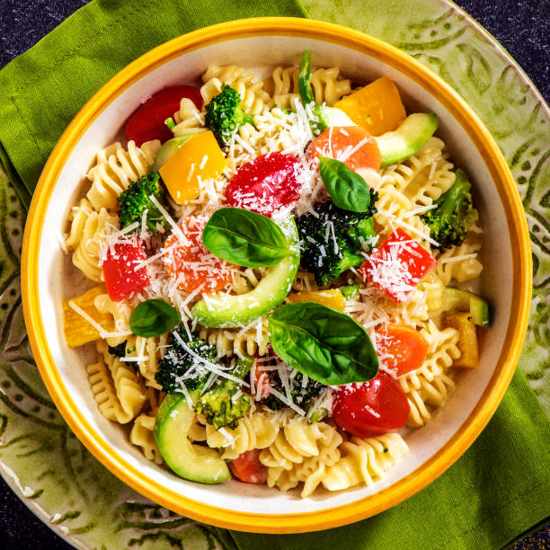 istock Ready-to-eat vegetables and fruit pasta 1216795516