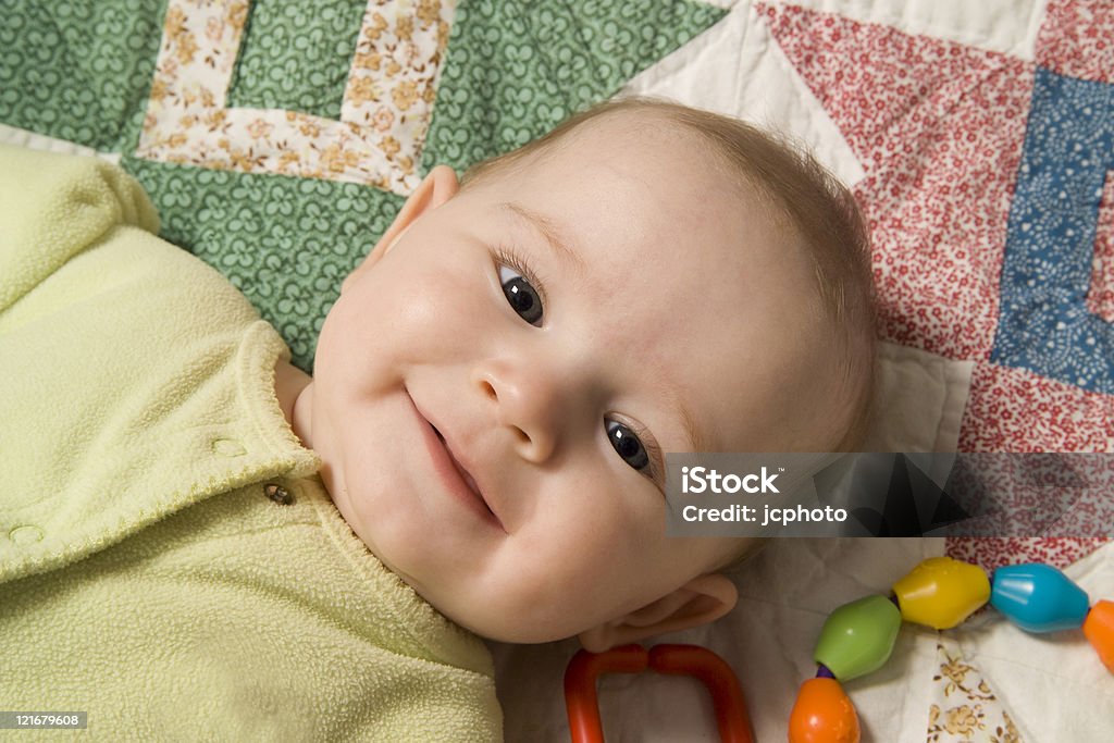 Sorrindo bebê - Foto de stock de 6-11 meses royalty-free