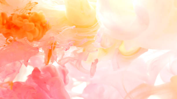 Abstract coloured ink in water