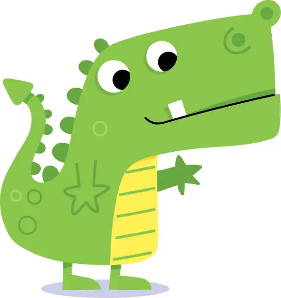 Vector illustration of Cute Dino