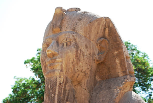 istock Statue of an alabaster Sphinx, Egypt. Closeup 1216805400