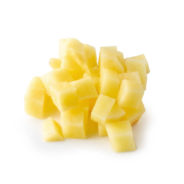 istock Chopped potato isolated over a white background 1216806674