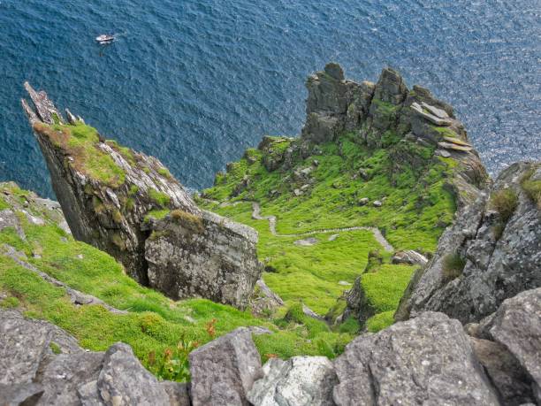 skellig michael - scenics county kerry republic of ireland irish culture stock-fotos und bilder