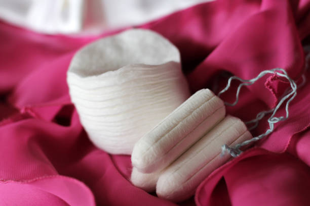 istock Women's sanitary tampons, hygiene products. 1216807905