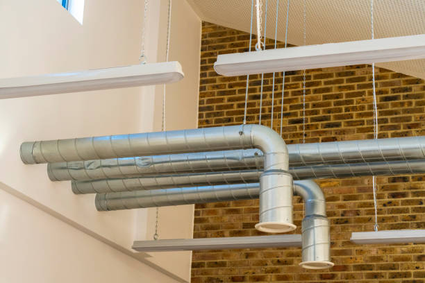 istock Air ducts for extraction and air conditioning 1216810350