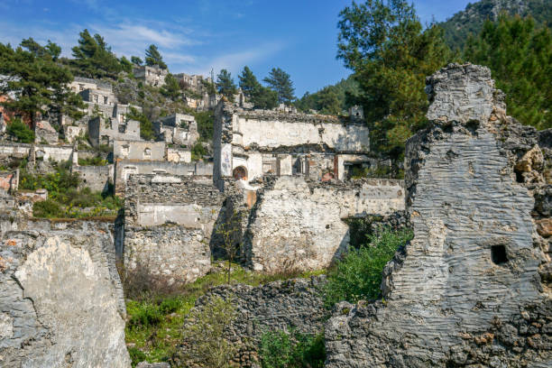 istock Ruined stone houses. 1216810569