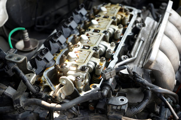 istock Open mechanic  Car crash open hood 1216810949