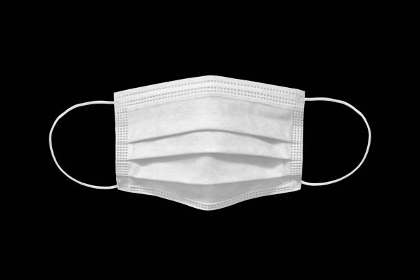 istock Medical protective mask isolated on background. 1216812352