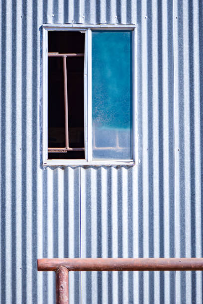 istock Old Industrial Building Exterior Abstract Workshop With Window 1216812519